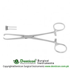 Allis Intestinal and Tissue Grasping Forceps 5 x 6 Teeth Stainless Steel, 19 cm - 7 1/2"